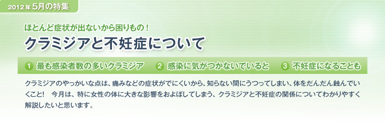 クラミジアと不妊症について