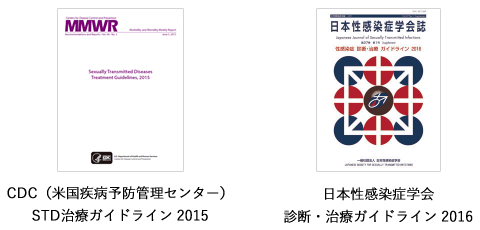 CDC「STD治療ガイドライン2015」と日本性感染症学会「診断・治療ガイドライン2016」