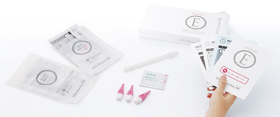 HIV(エイズ)・梅毒・クラミジア等検査キット タイプＥ(女性用)│性病 