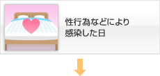 性行為などにより感染した日